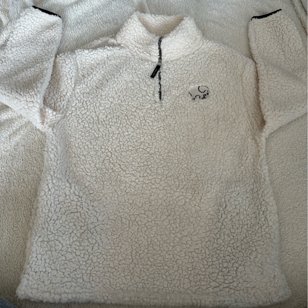 Ivory Ella Sherpa quarter zip